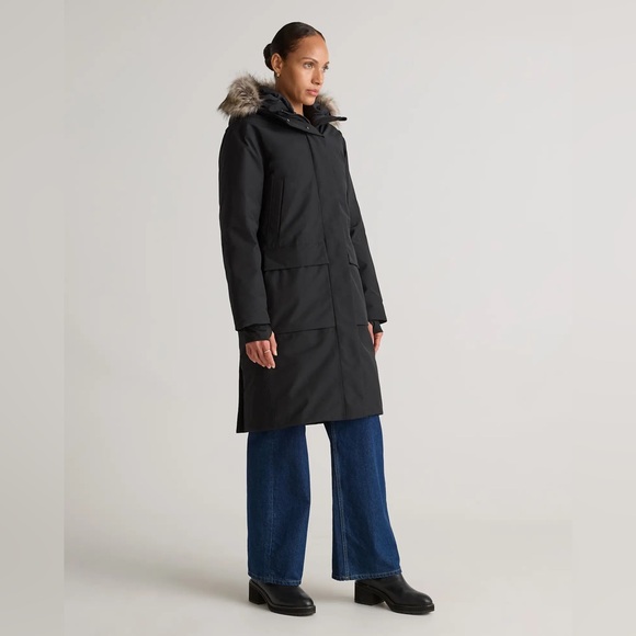 Quince Responsible Down Hooded Long Parka Size Medium - Picture 12 of 16